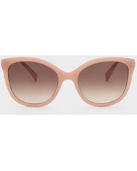 Charles & Keith - Recycled Acetate Oval Sunglasses - Lyst