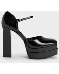 Charles & Keith - Patent Platform D'orsay Pumps - Lyst