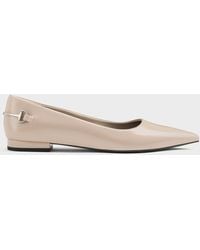 Charles & Keith - Erinna Metallic-Accent Pointed-Toe Flats - Lyst