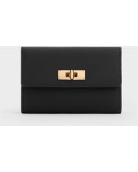 Charles & Keith - Tricha Turn-Lock Wallet - Lyst