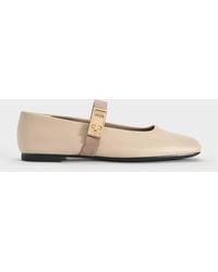 Charles & Keith - Lando Two-Tone Mary Jane Flats - Lyst