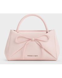 Charles & Keith - Hazel Bow Panelled Top Handle Bag - Lyst