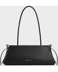 Charles & Keith - Hazel Bow Elongated Trapeze Shoulder Bag - Lyst