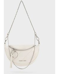 Charles & Keith - Philomena Half-moon Crossbody Bag - Lyst