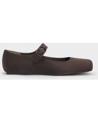 Charles & Keith - Square-Toe Mary Jane Flats - Lyst