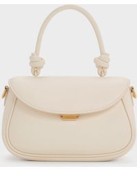 Charles & Keith - Sammie Knotted-Handle Front-Flap Bag - Lyst