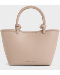 Charles & Keith - Sabine Knotted-handle Tote Bag - Lyst
