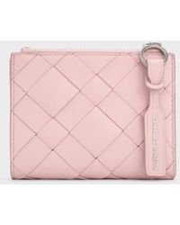Charles & Keith - Ivette Woven Top-Zip Small Wallet - Lyst