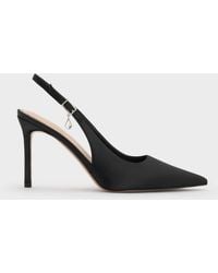 Charles & Keith - Teardrop-Crystal Pointed Slingback Pumps - Lyst