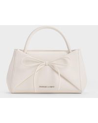 Charles & Keith - Hazel Henkeltasche Mit Schleife Und Einsätzen - Lyst