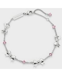 Charles & Keith - Paige Bow Crystal Bracelet - Lyst