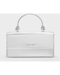 Charles & Keith - Kristine Metallic Sculptural-handle Long Wallet - Lyst