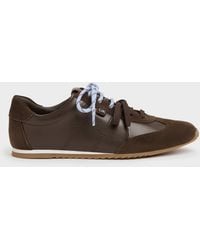 Charles & Keith - Jace Leather & Suede Sneakers - Lyst