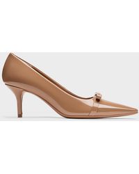 Charles & Keith - Dorian Patent Bow Pointed Stiletto Pumps - Lyst