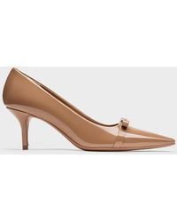 Charles & Keith - Dorian Patent Bow Pointed Stiletto Pumps - Lyst