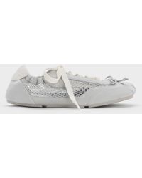 Charles & Keith - Cece Mesh Ruched Bow Ballet Sneakers - Lyst