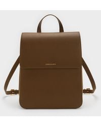 Charles & Keith - Octavia Front-Flap Backpack - Lyst