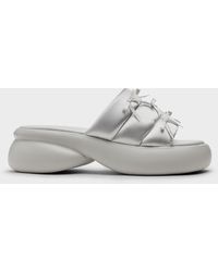 Charles & Keith - Recycled Polyester Bow Puffy Sports Sandals - Lyst