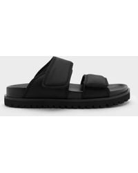 Charles & Keith - Nylon Double-Strap Flatform Sandals - Lyst
