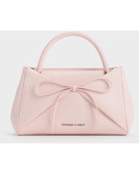 Charles & Keith - Hazel Bow Panelled Top Handle Bag - Lyst