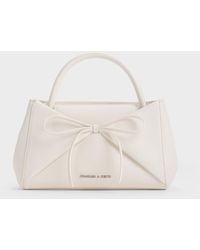 Charles & Keith - Hazel Bow Panelled Top Handle Bag - Lyst