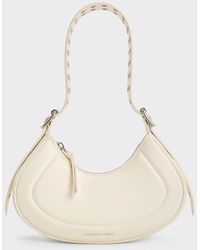 Charles & Keith - Petra Grommet-Strap Curved Shoulder Bag - Lyst