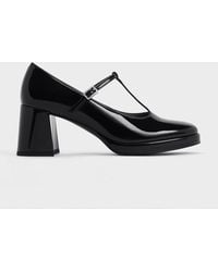 Charles & Keith - Crystal-buckle T-bar Mary Jane Pumps - Lyst