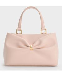 Charles & Keith - Halsey Ruched Top Handle Bag - Lyst