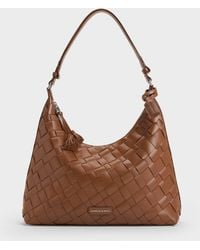 Charles & Keith - Ivette Woven Tassel Hobo Bag - Lyst