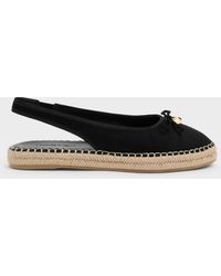 Charles & Keith - Faux Suede Bow Slingback Espadrilles - Lyst