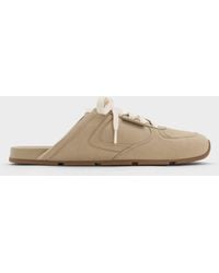 Charles & Keith - Lace-Up Slip-On Sneakers - Lyst