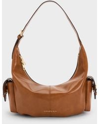 Charles & Keith - Bessie Side-Pocket Hobo Bag - Lyst