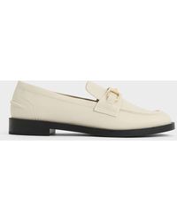 Charles & Keith - Metallic-accent Loafers - Lyst