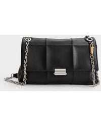 Charles & Keith - Delfina Quilted Chain-Strap Shoulder Bag - Lyst