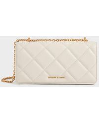 Charles & Keith - Paffuto Chain Handle Quilted Long Wallet - Lyst