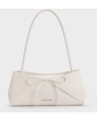 Charles & Keith - Hazel Bow Panelled Shoulder Bag - Lyst