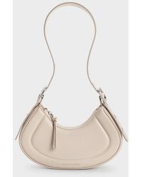 Charles & Keith - Petra Curved Shoulder Bag - Lyst