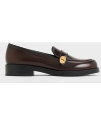 Charles & Keith - Metallic-buckle Strap Loafers - Lyst