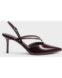 Charles & Keith - V-Strap Slingback Pumps - Lyst