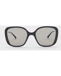 Charles & Keith - Recycled Acetate Wide-frame Butterfly Sunglasses - Lyst