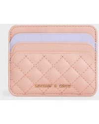 Charles & Keith - Cleo Two-tone Quilted Card Holder - Lyst