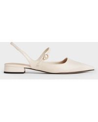 Charles & Keith - Roxane Slingback Mary Jane Flats - Lyst