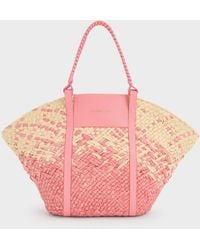 Charles & Keith - Shalia Raffia Basket Bag - Lyst
