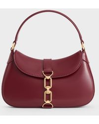 Charles & Keith - Agatha Chain-accent Hobo Bag - Lyst