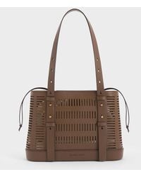 Charles & Keith - Delphi Cut-out Bucket Bag - Lyst