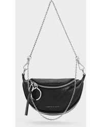 Charles & Keith - Philomena Half-moon Crossbody Bag - Lyst