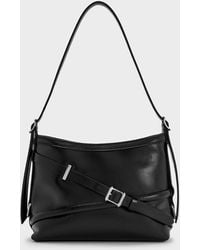 Charles & Keith - Bryna Buckled-Strap Crossbody Bag - Lyst