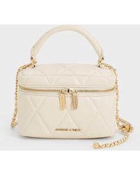 Charles & Keith - Arwen Quilted Top Handle Vanity Bag - Lyst