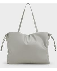 Charles & Keith - Bethel Ruched Drawstring Tote Bag - Lyst