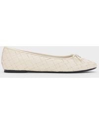 Charles & Keith - Ivette Woven Bow Ballet Flats - Lyst